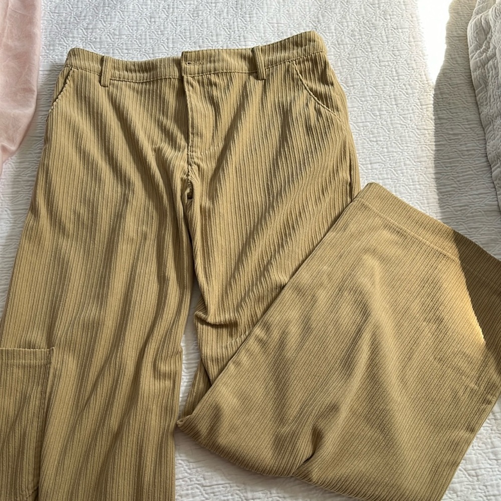 corduroy flare pants